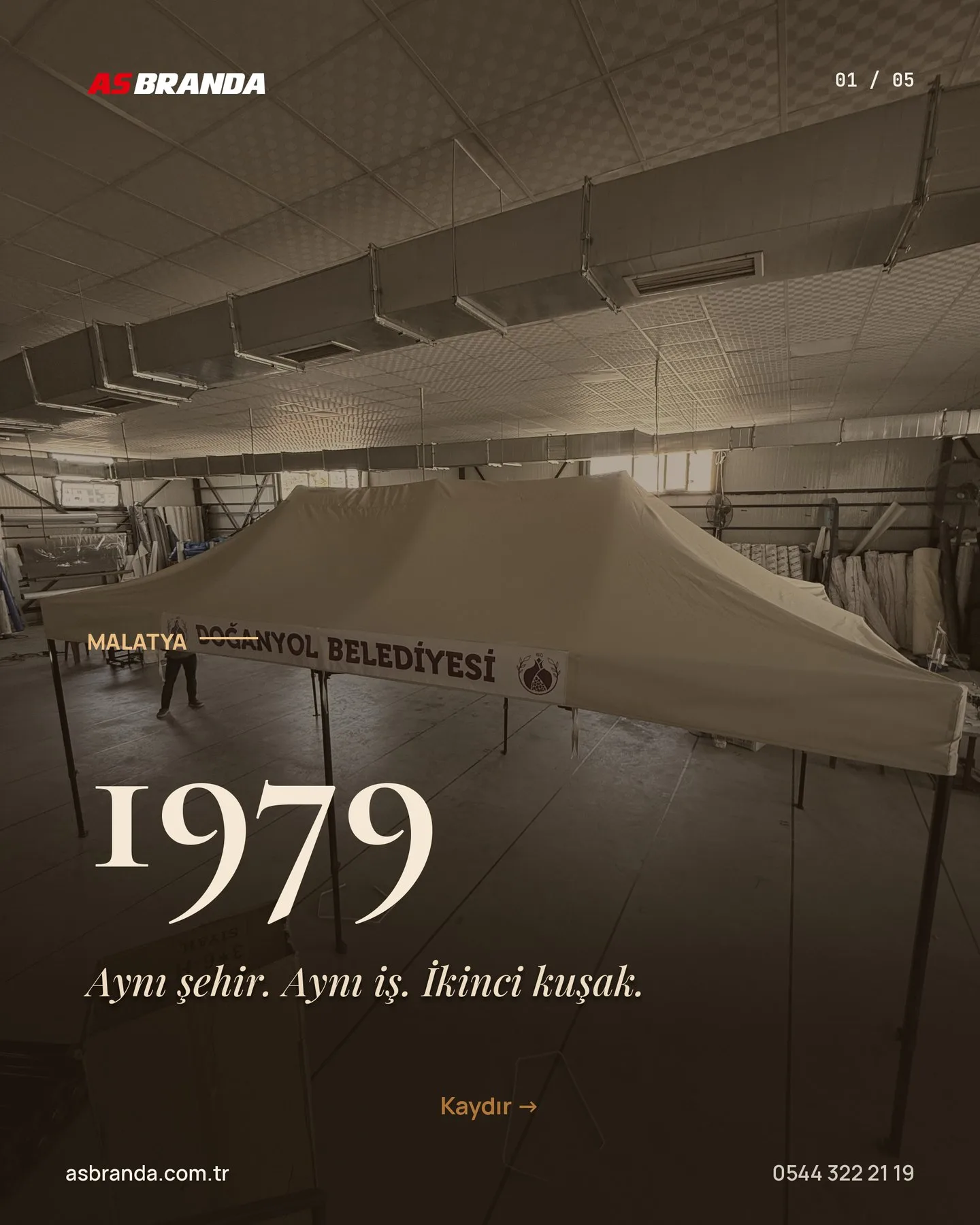 AS Branda gönderi kartı — Ahilik Haftası — 1979'dan beri aynı atölye carousel kapağı