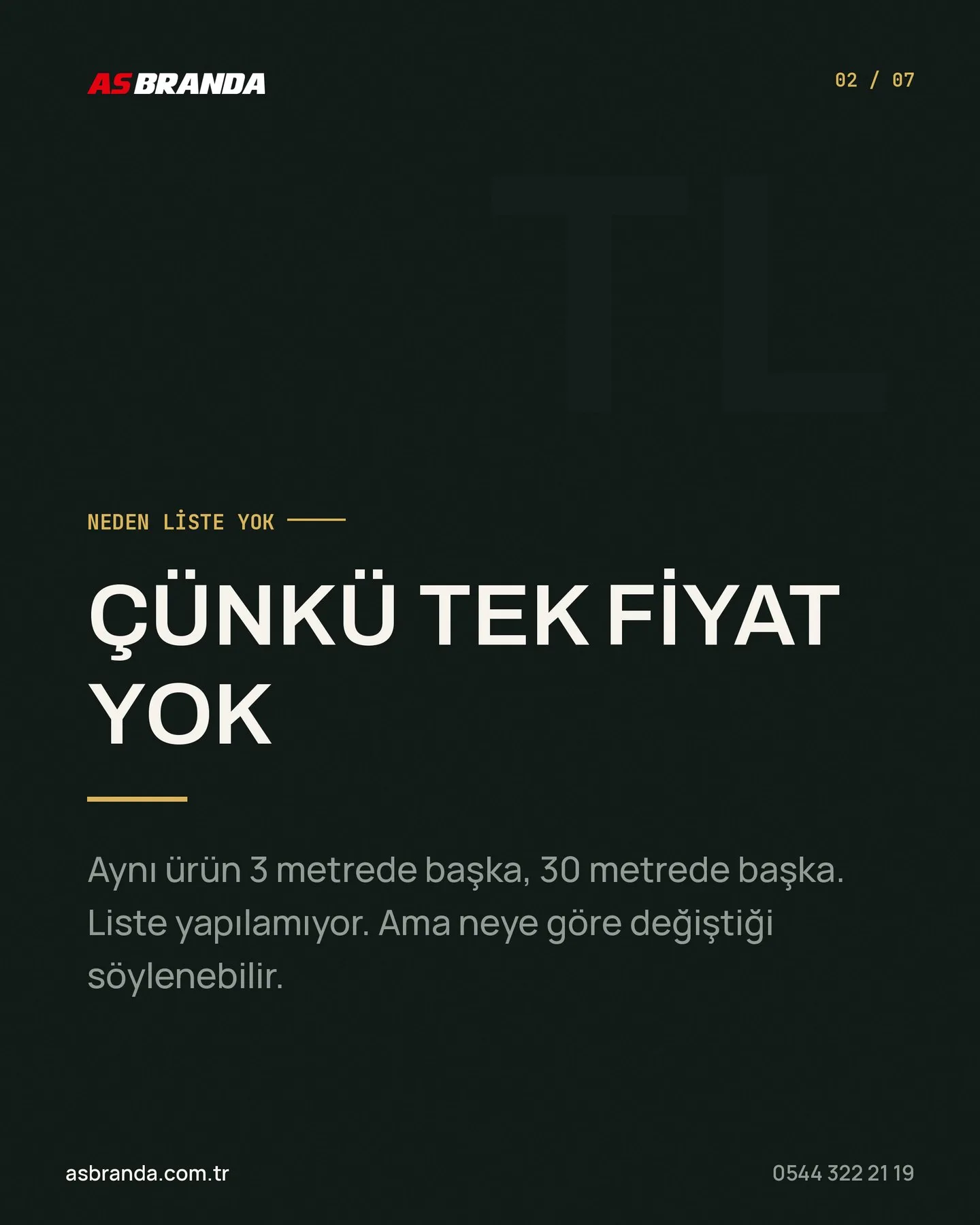 AS Branda "Branda fiyatı neye göre değişir" carousel gönderisi 2. kart
