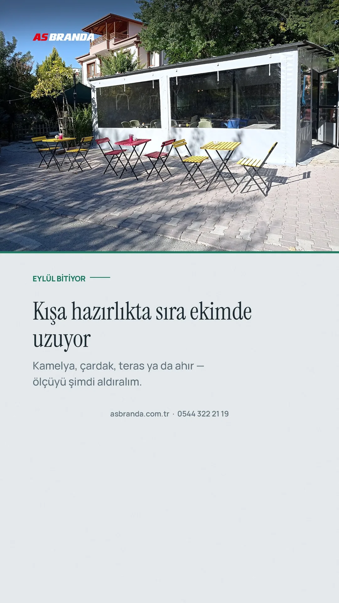 AS Branda Instagram story görseli — Ekim uyarısı — kışa hazırlıkta sıra uzuyor