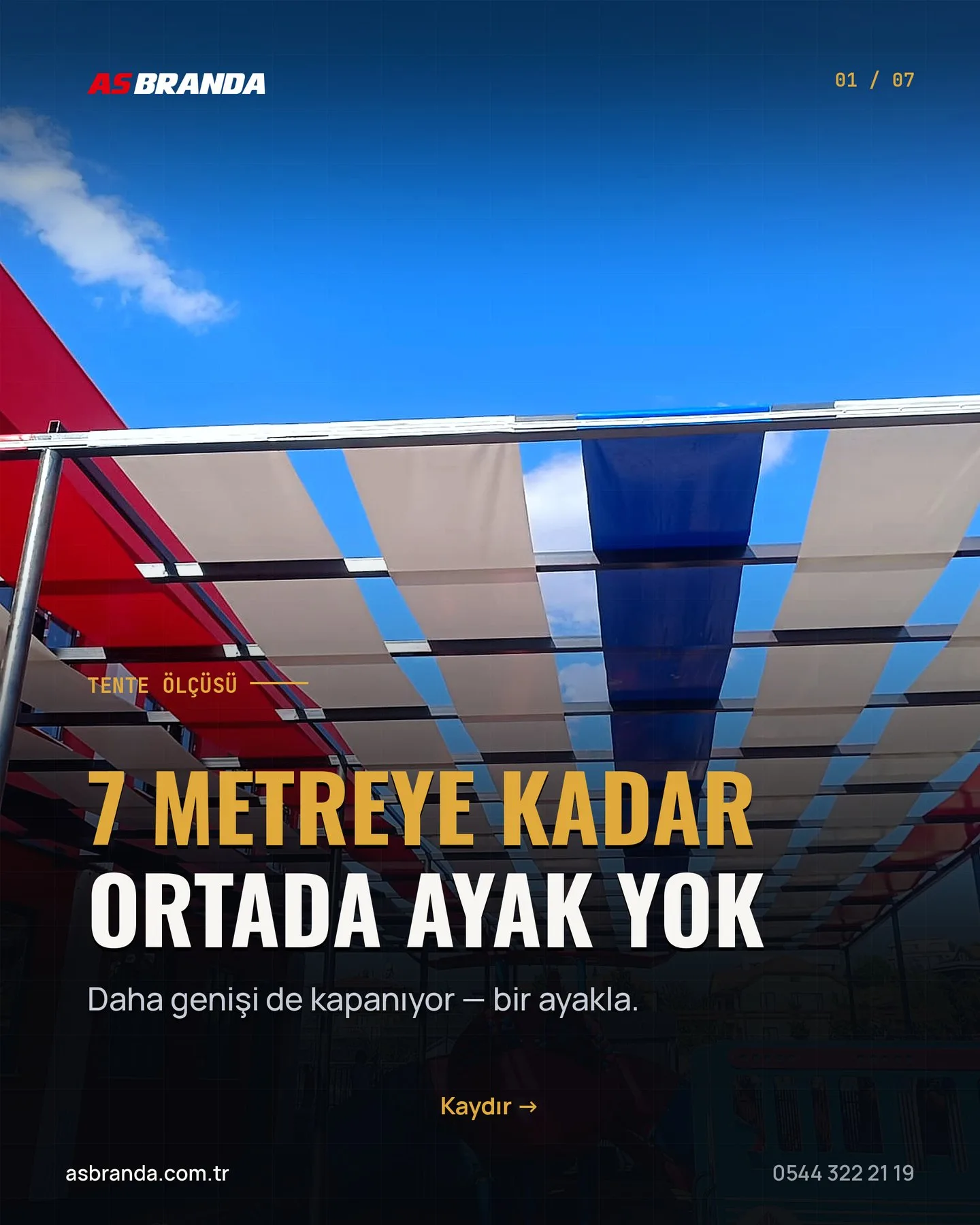 AS Branda "Kol 7 metre taşır" carousel gönderisi 1. kart