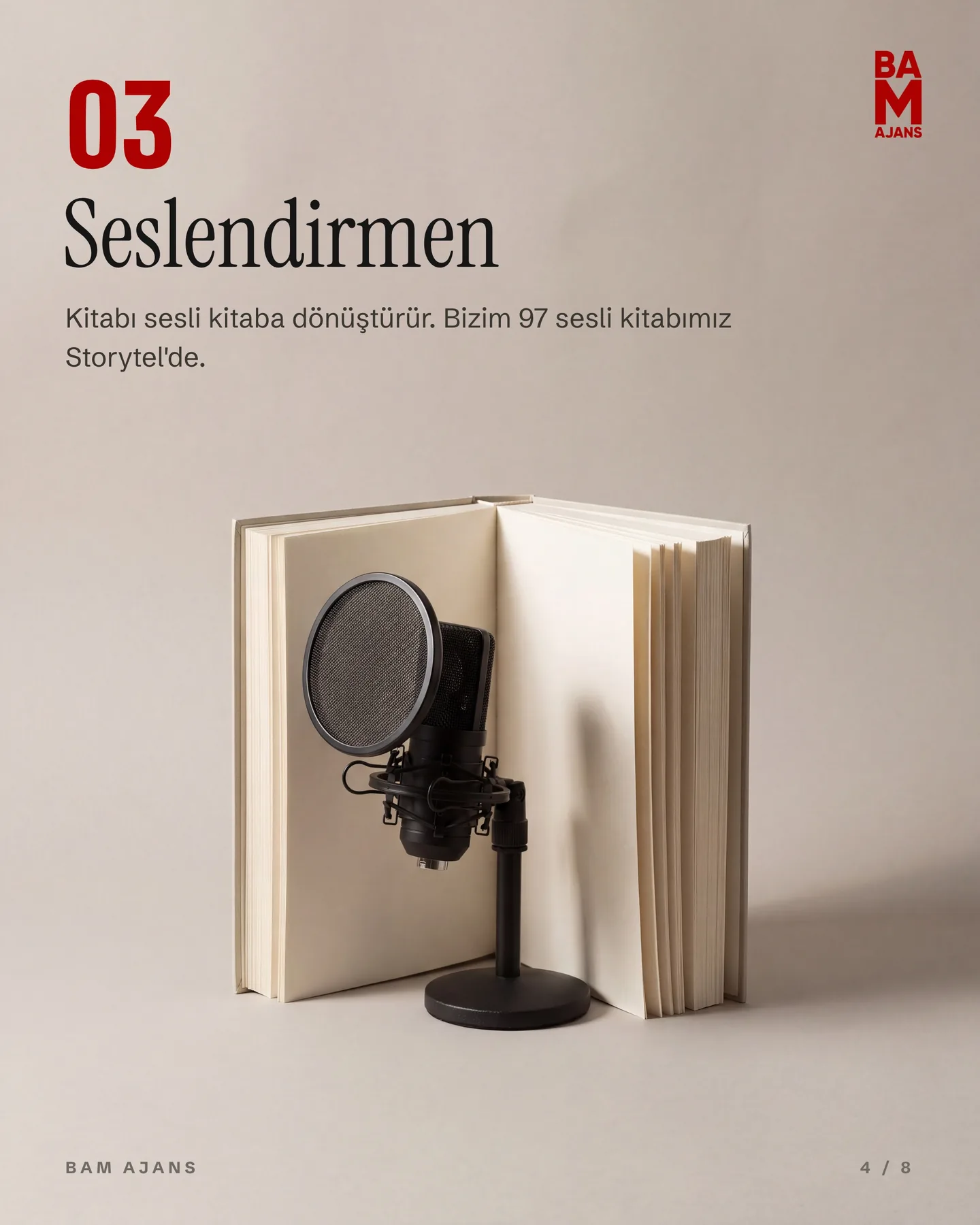 BAM Kitap Instagram gönderisi — bir kitabın arkasında kaç kişi çalışır karuseli, 4. kart