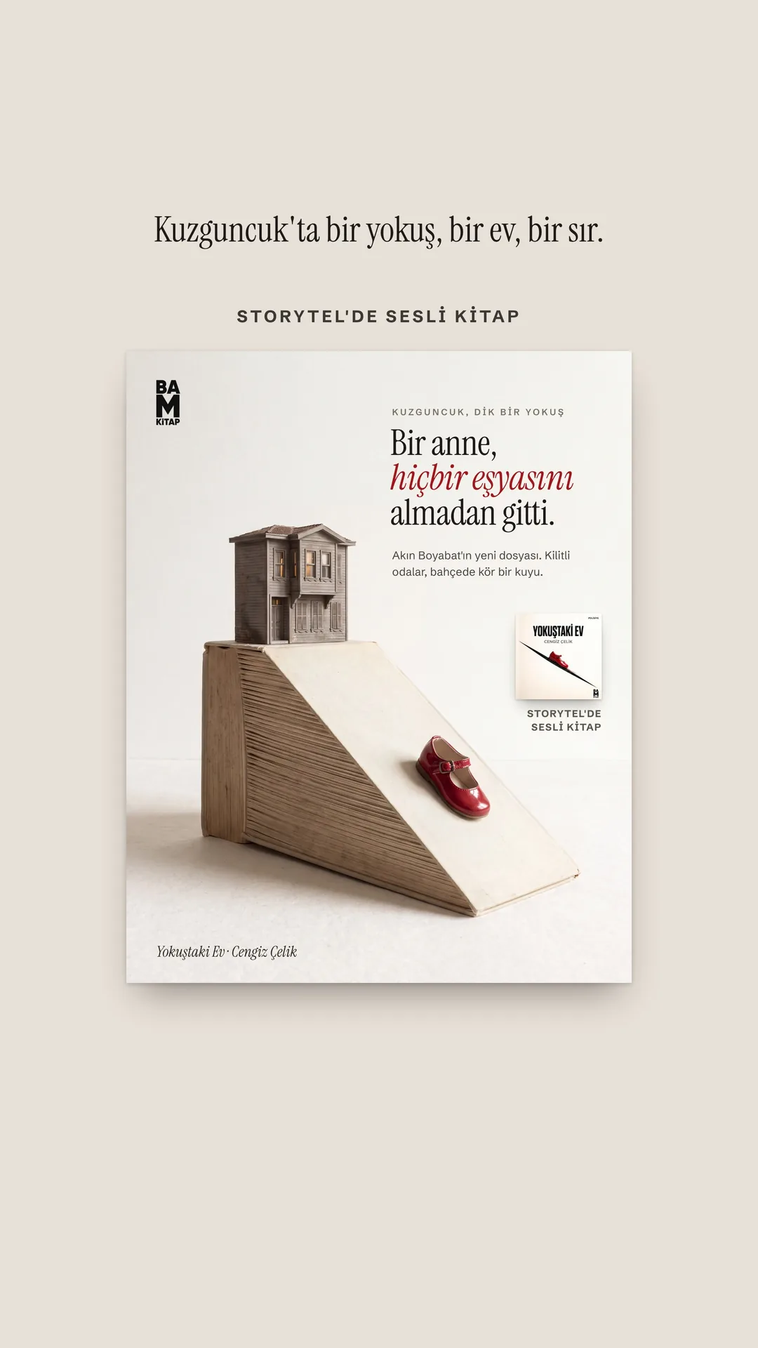 BAM Kitap Instagram hikâyesi — Yokuştaki Ev