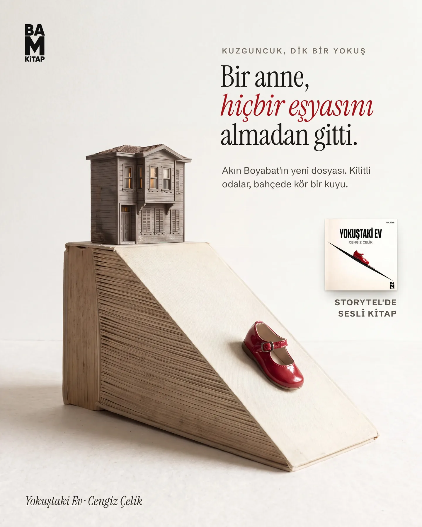 BAM Kitap Instagram gönderisi — Yokuştaki Ev, Tek Nesne serisi