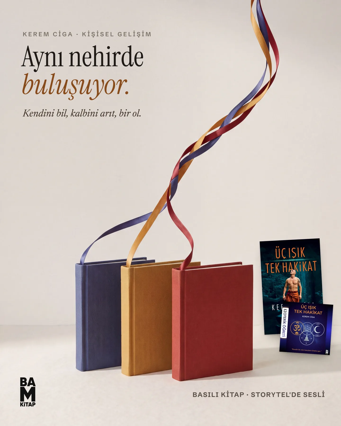 BAM Kitap Instagram gönderisi — Üç Işık Tek Hakikat, Tek Nesne serisi