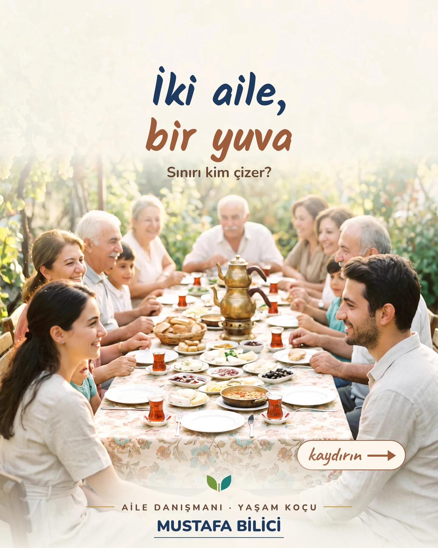 Çınar Ailem kaydırmalı gönderi kapağı — "İki aile, bir yuva"