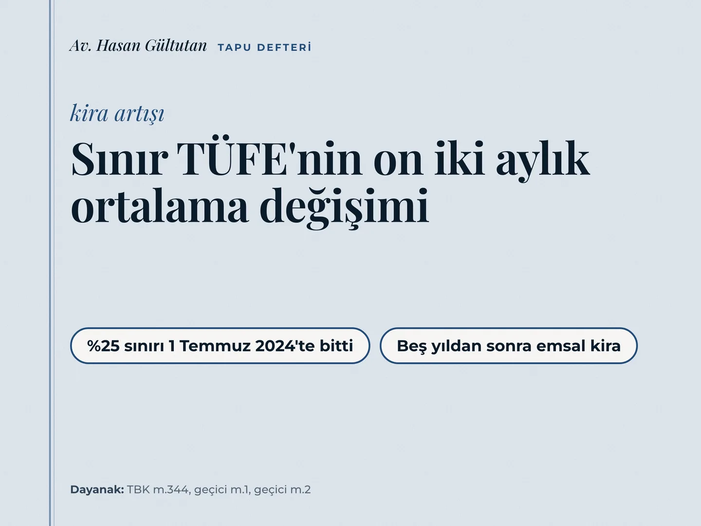 Av. Hasan Gültutan Google İşletme Profili kartı — kira artışı