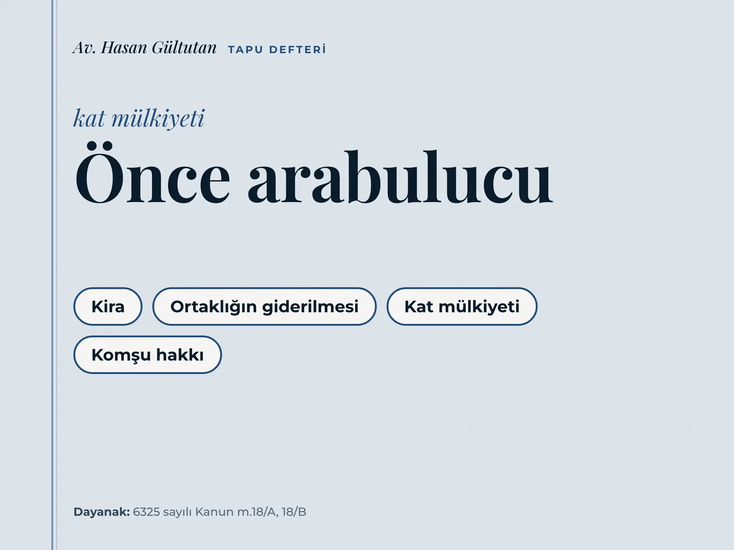 Av. Hasan Gültutan Google İşletme Profili kartı — kat mülkiyeti
