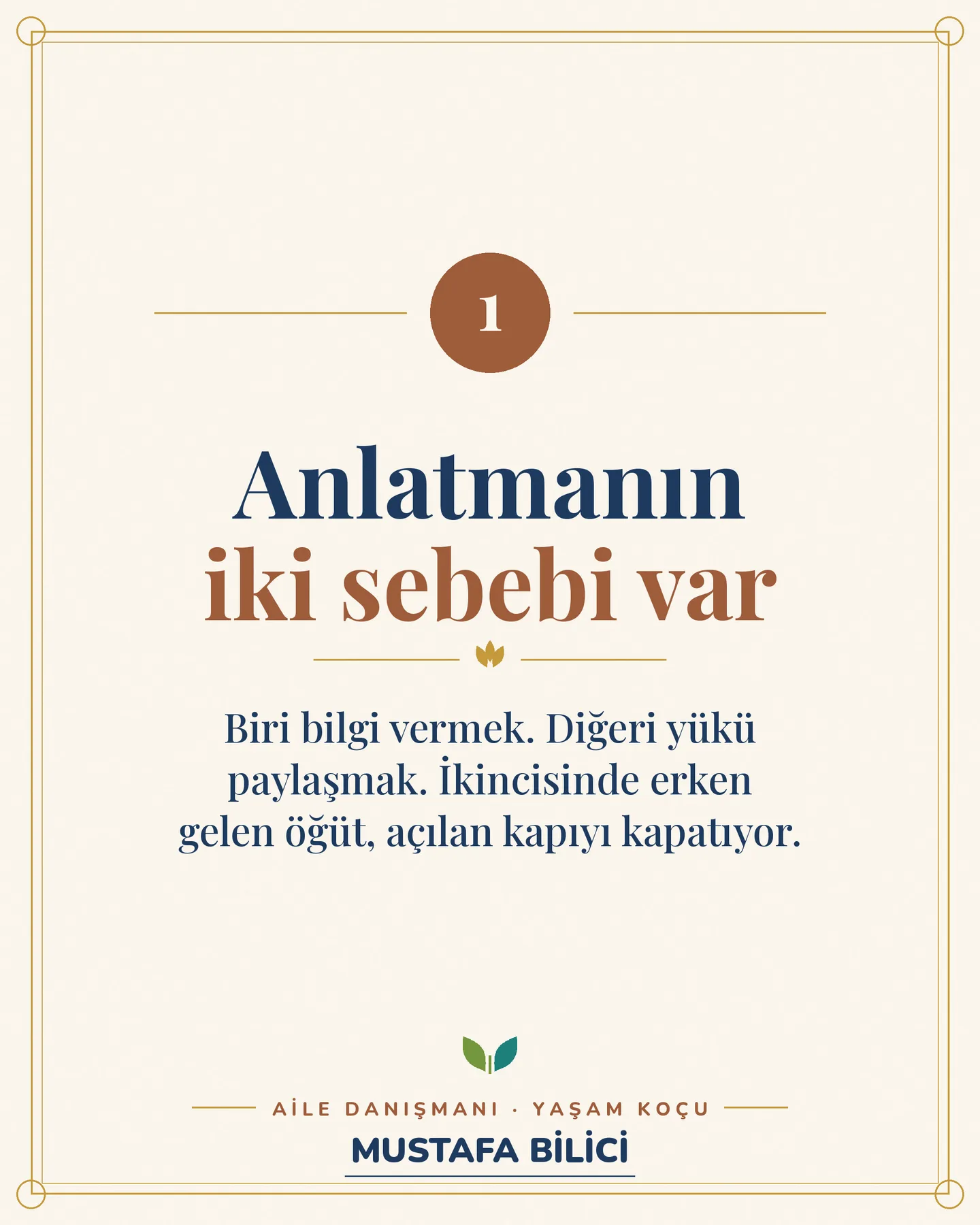 Çınar Ailem Instagram gönderisi — Evin Dili serisi, eşini dinlerken çözüm sunmak, 3. kart