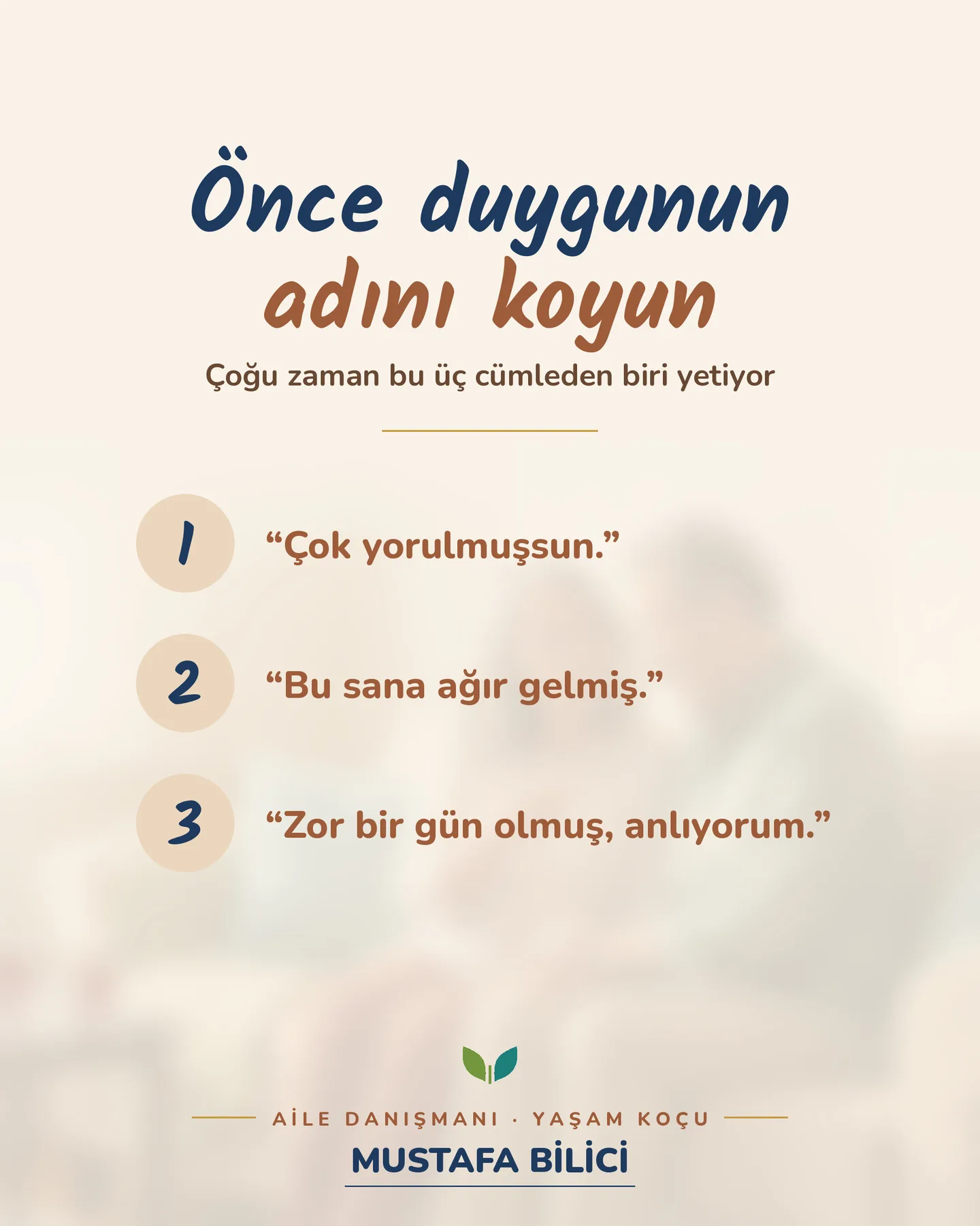 Çınar Ailem Instagram gönderisi — Evin Dili serisi, eşini dinlerken çözüm sunmak, 4. kart