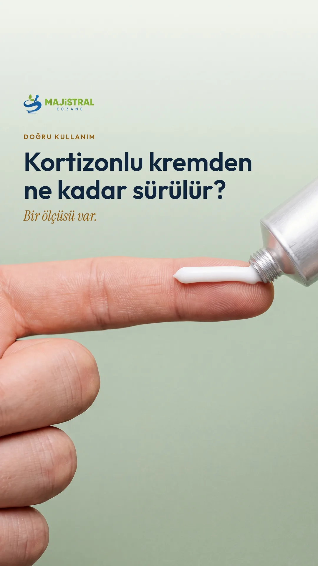 Majistral Eczane — reels kapağı, kortizonlu krem ne kadar sürülür
