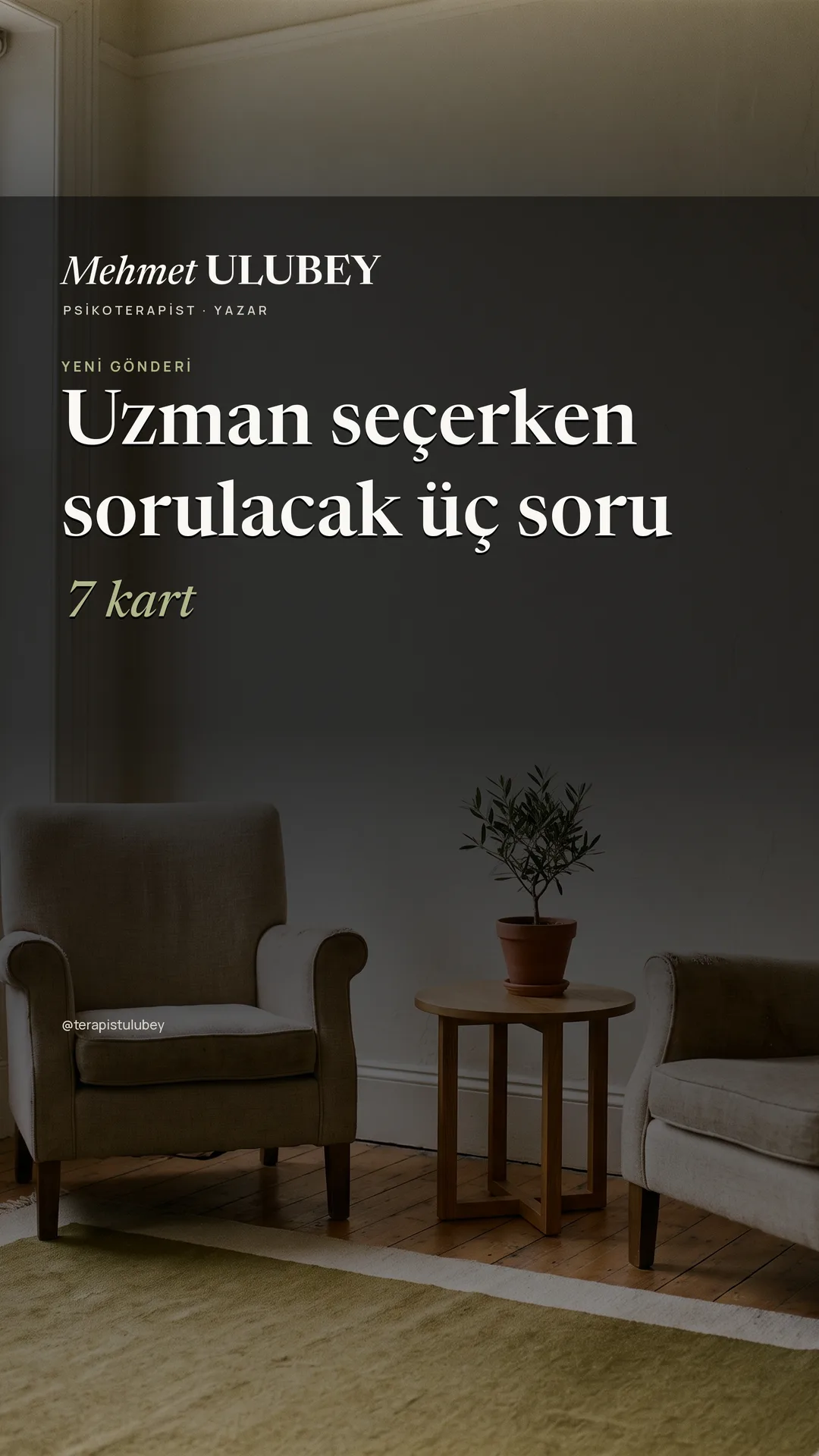Mehmet Ulubey Instagram story — gönderi duyurusu