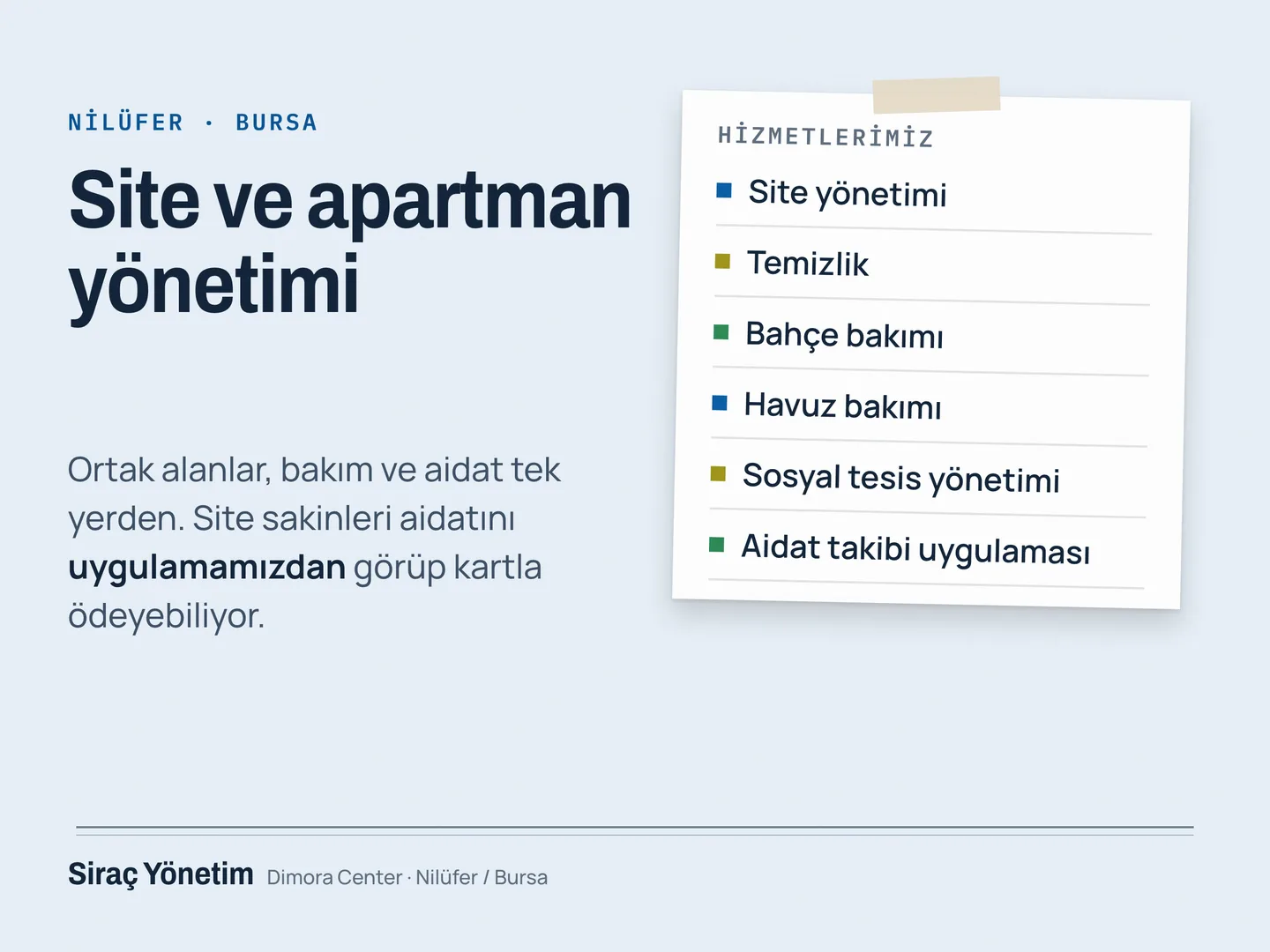 Siraç Yönetim Google İşletme Profili kartı — site yönetimi ve apartman yöneticiliği