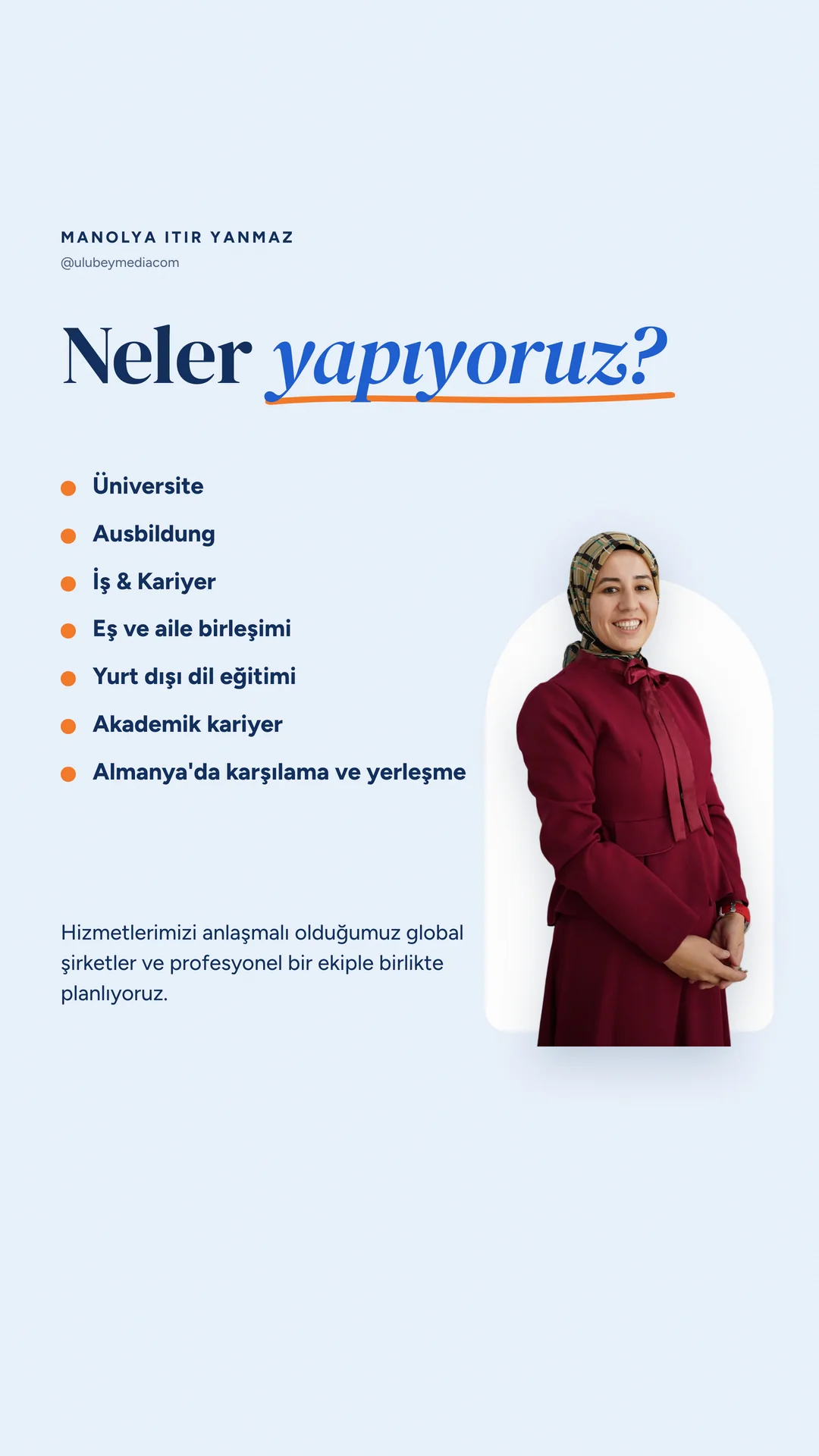 Manolya Itır Yanmaz Instagram hikâyesi — neler yapıyoruz